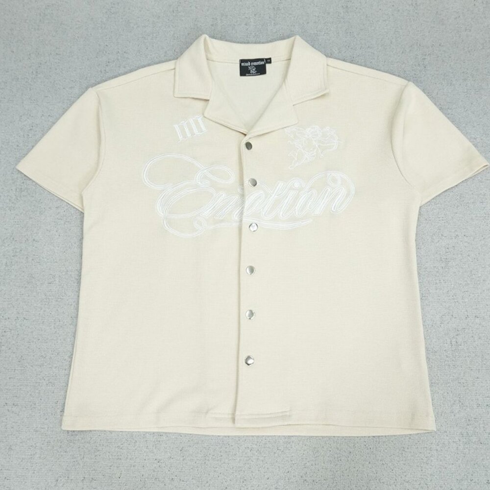 Mixed Emotion Cream Signature Button up
